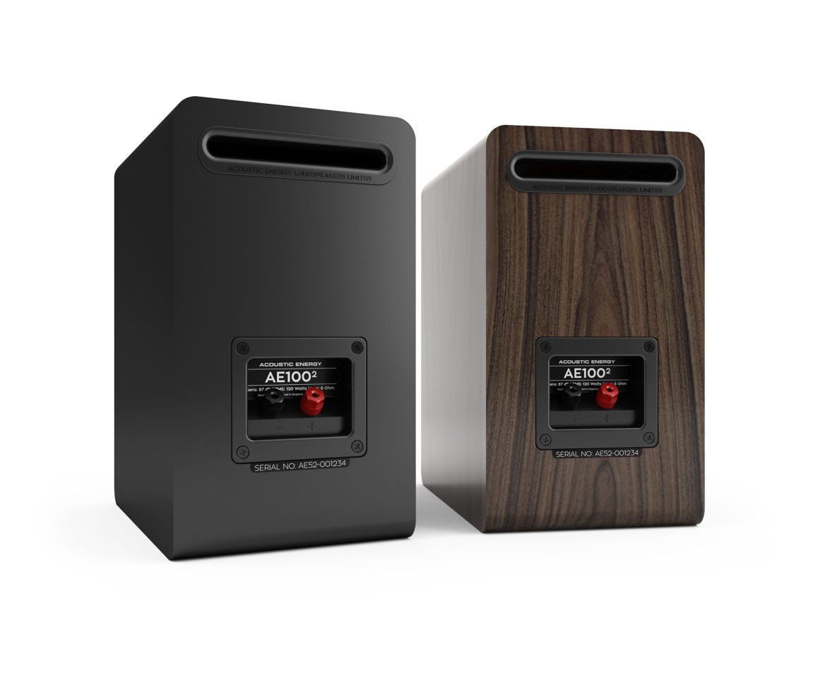 Acoustic Energy AE100 MK2 Walnut Bookshelf Speakers